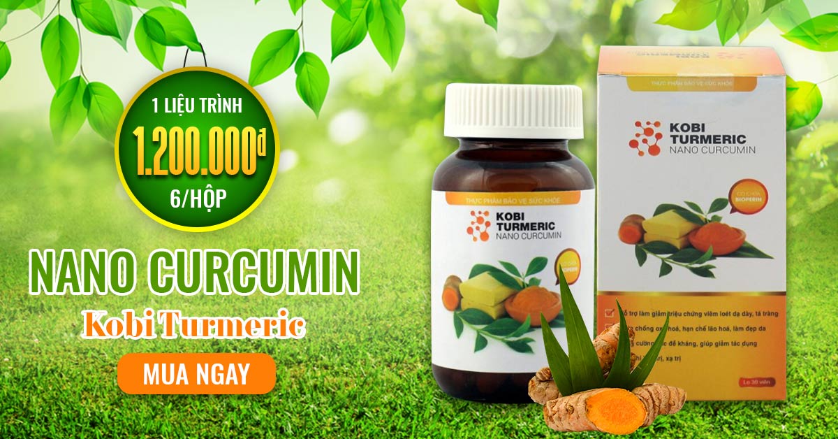 Nanocurcumin trong KOBI TURMERIC có tác dụng gấp 40 lần so với cucurmin thường trong nghệ tươi