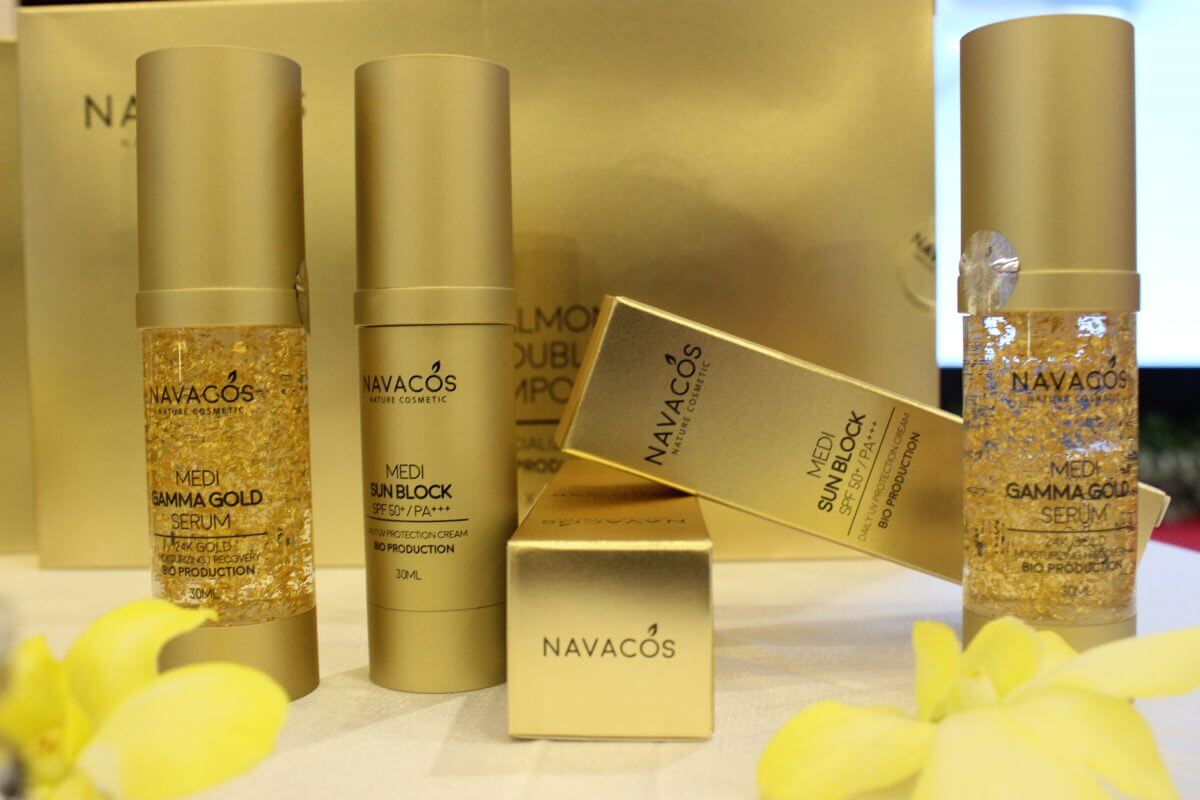 Kem Chống Nắng NAVACOS - Serum Vàng 24K