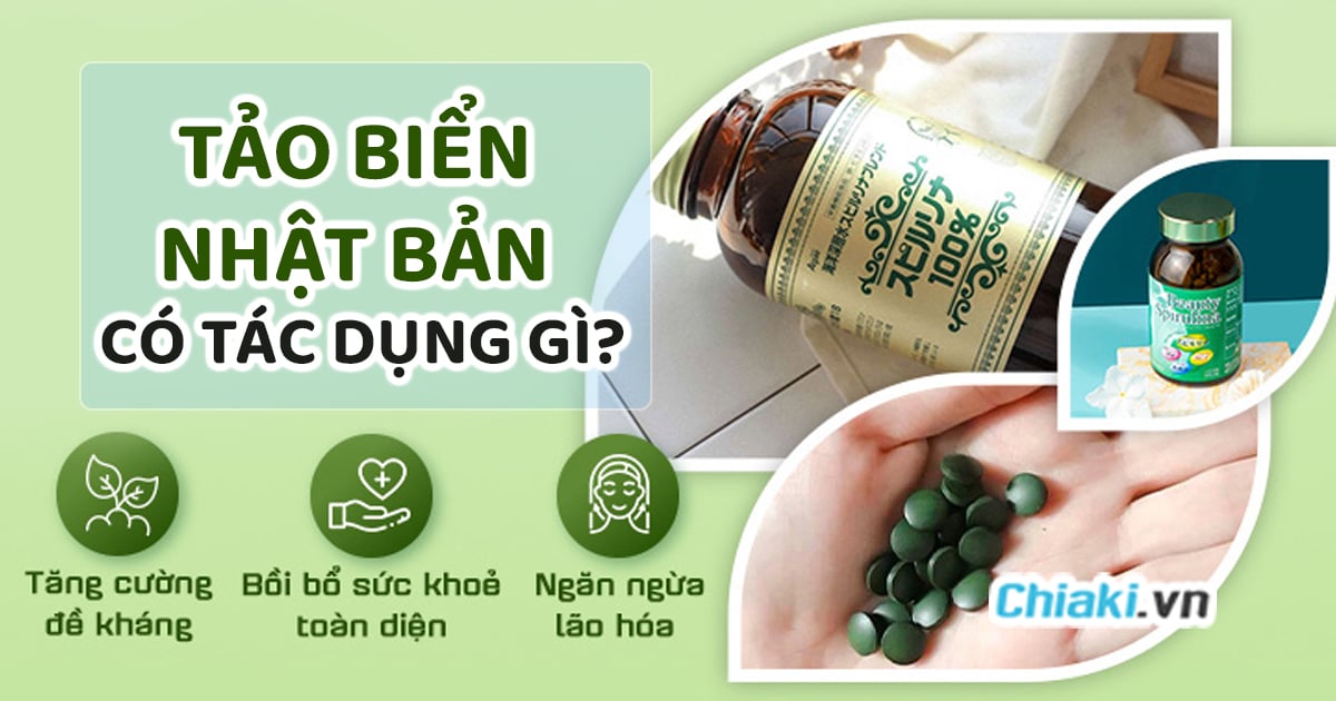 Tảo Beauty Spirulina 1 Bí quyết để trẻ và đẹp của phụ nữ Nhât Bản