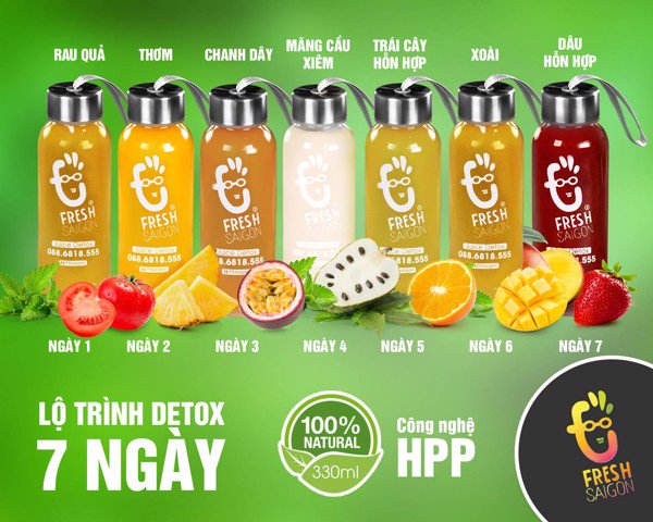 Detox Beauty Drink 7 – Giảm cân, giải độc và đẹp da với 28(+3) chai